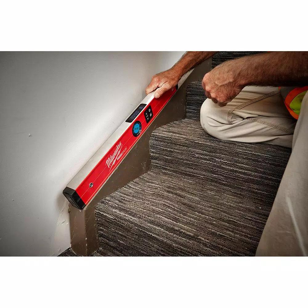 Milwaukee 24 in. Redstick Digital Box Level with PINPOINT Technology & 700 Lumen LED Flashlight Kit