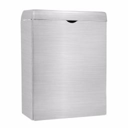 Alpine Industries Wall-Mounted Sanitary Napkin Receptacle, Brushed Stainless Steel thumbnail 1