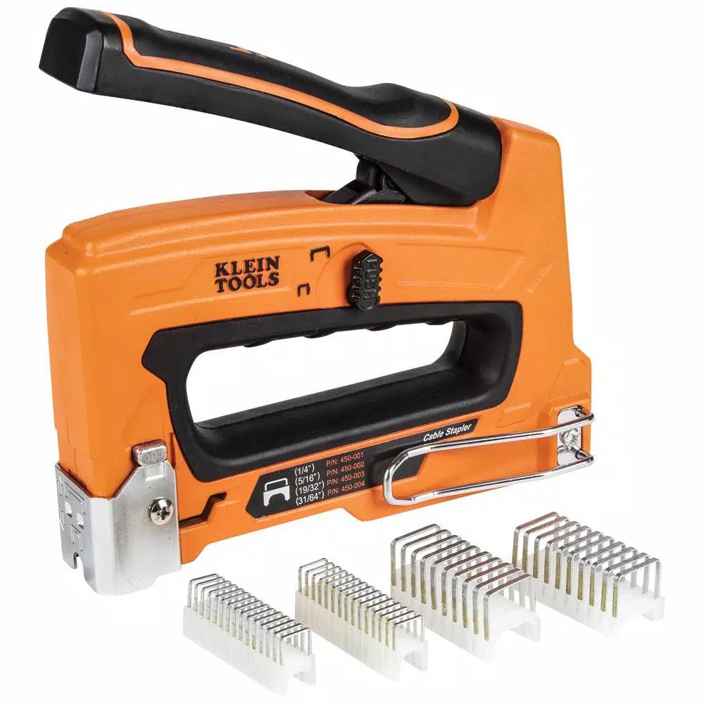 Klein Tools Cable Stapler for Voice, Data, Video, and NM (Romex) Cable