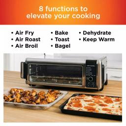 Ninja Foodi Digital Air Fry Oven, Stainless Steel Convection Toaster Oven with Flip-Away Storage thumbnail 3