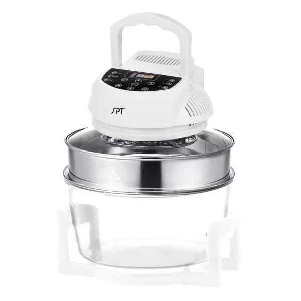 SPT 1300W White Digital Countertop Convection Oven with 6 Pre-Programmed Settings