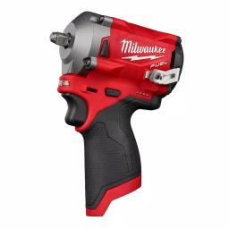 Milwaukee M12 FUEL 12V Brushless Cordless Stubby Impact Wrench Combo Kit (3/8 in. & 1/2 in.) with Two 3.0 Ah Batteries thumbnail 5