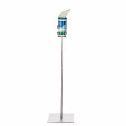 Alpine Industries 40.5 in. Sanitizing Cleaning Wipes Dispenser Stand, Silver Steel thumbnail 2
