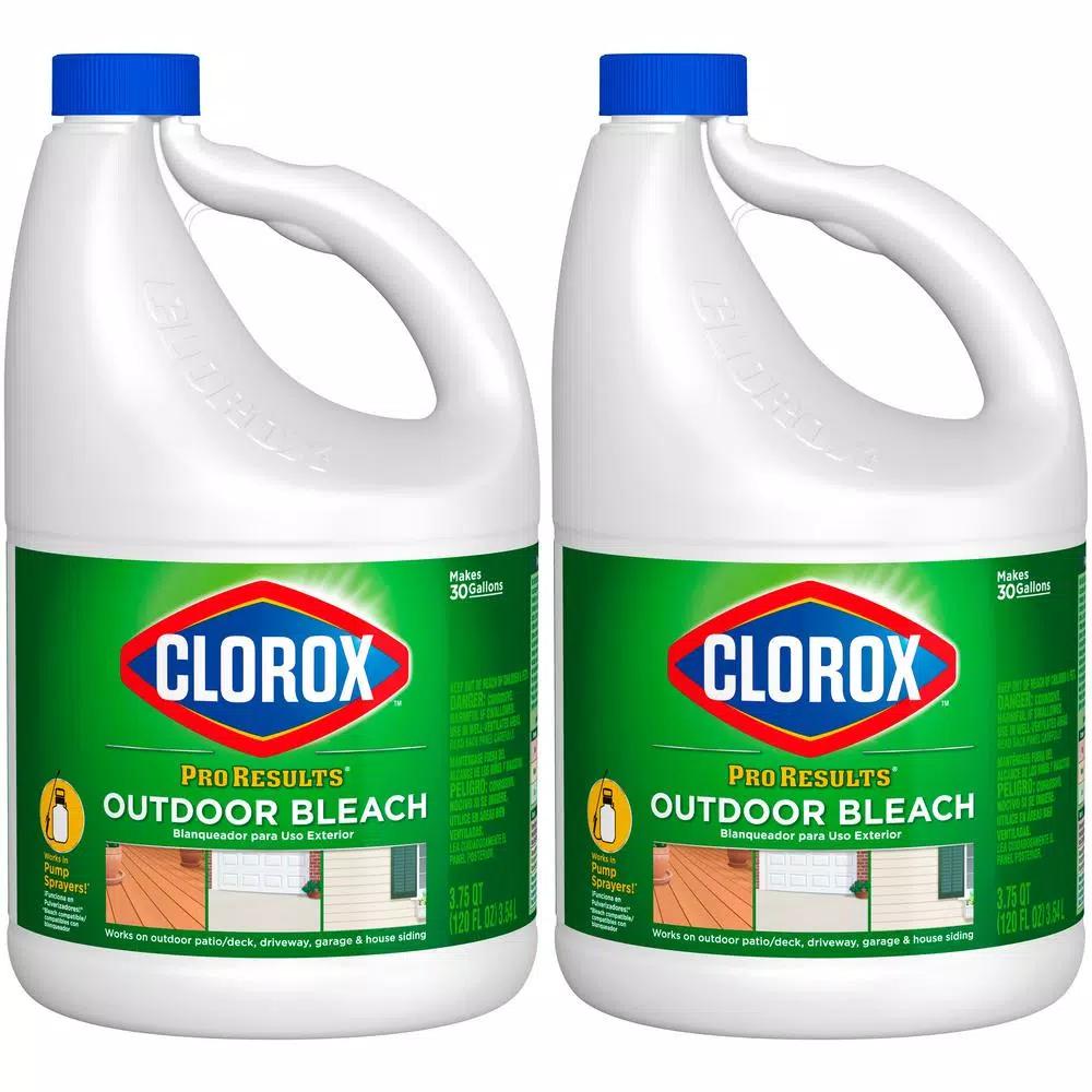 Clorox Pro Results Concentrated Outdoor Bleach Cleaner, 120 oz (2-Pack)