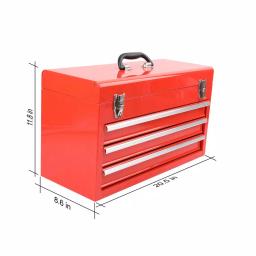 Apollo 300-Piece Mechanics Tool Kit with 3-Drawer Steel Tool Box thumbnail 3