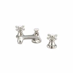 Water Creation Century Classic 8 in. Widespread 2-Handle Bathroom Faucet, Polished Nickel PVD with Pop-Up Drain thumbnail 1