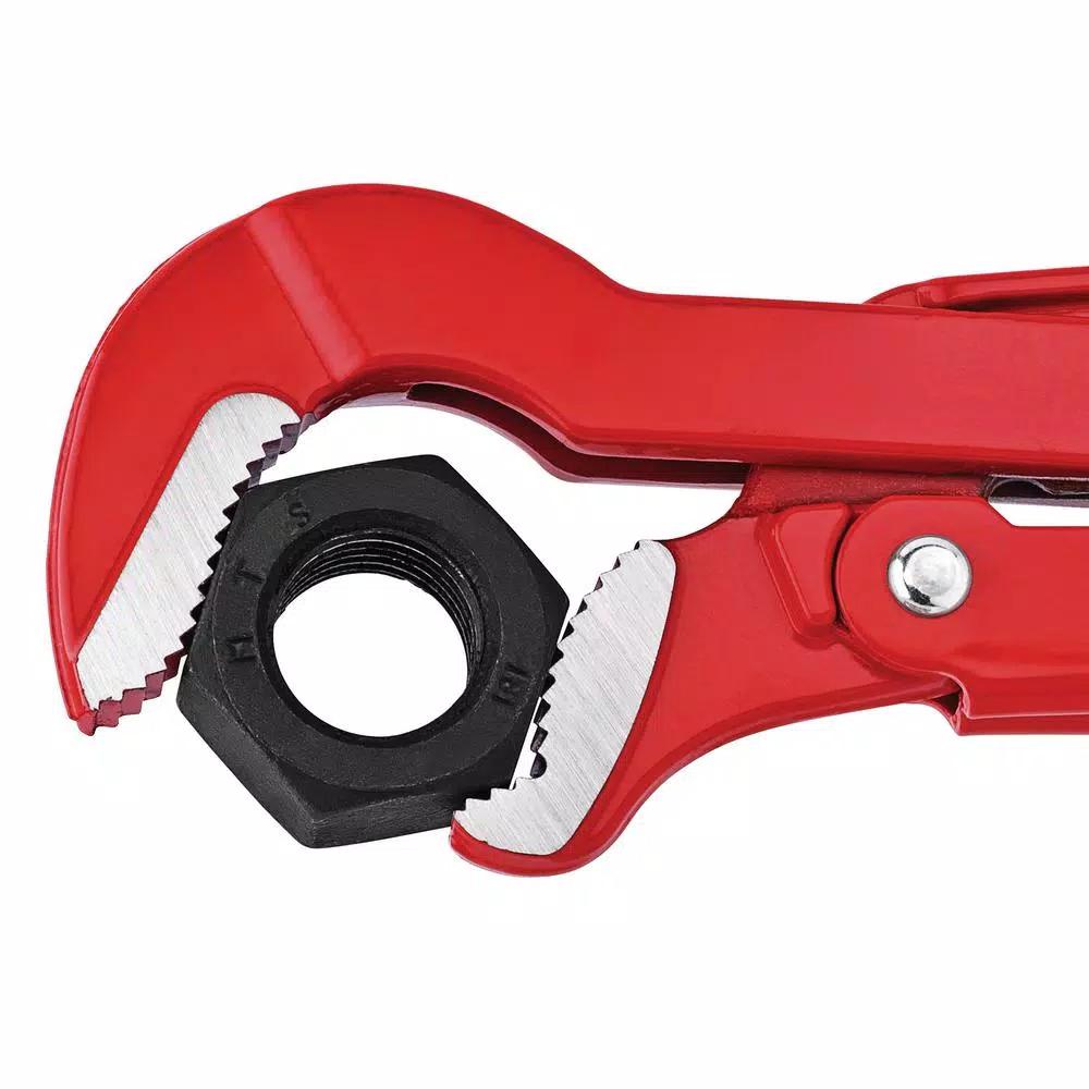 KNIPEX 17 in. Swedish Pipe Wrench with S-Shape Jaw