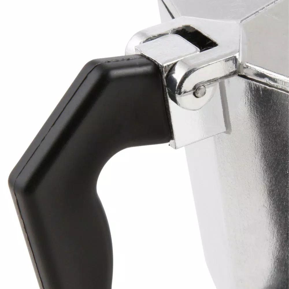 Home Basics 6-Cup Aluminum Stovetop Espresso Machine, Grey