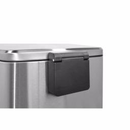 Innovaze Stainless Steel Step-On Trash Can Set - 8 Gal & 1.3 Gal Rectangular Kitchen and Bathroom Bins thumbnail 4