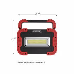 Stalwart 450 Lumens COB LED Work Light with Rotating Handle, Red thumbnail 2