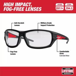 Milwaukee BOLT White Type 1 Class C Vented Hard Hat with Performance Safety Glasses Bundle thumbnail 4