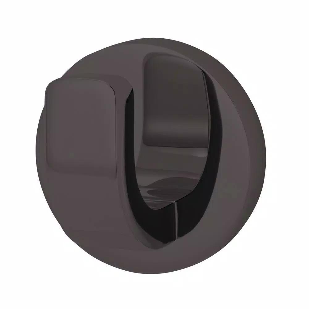 Speakman Vector Single Robe Hook in Matte Black - Modern Metal Wall Mounted