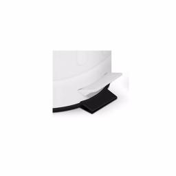 Innovaze New York Style Round White Metal Step-On Trash Can Set, 12L and 3L Capacity thumbnail 3