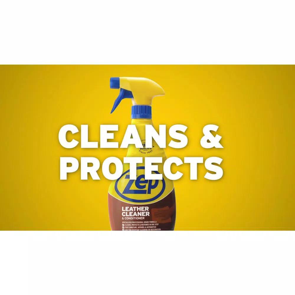 Zep Leather Cleaner and Conditioner, 24 oz.