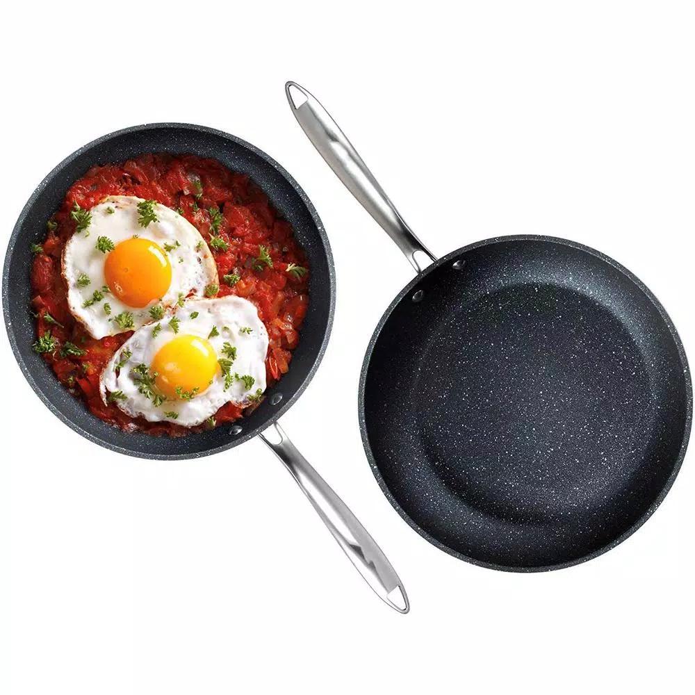 Granitestone Pro 2-Piece Hard Anodized Aluminum Diamond Infused Nonstick Fry Pan Set, 10 in. & 11.5 in.