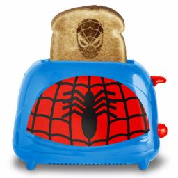 Uncanny Brands Spiderman Classic 2-Slice Red Toaster with Mask Toasting Plates thumbnail 1