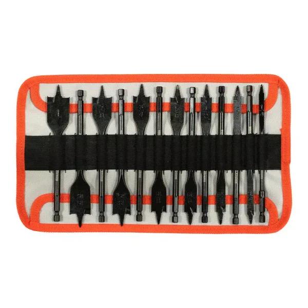 BLU-MOL Disston Blu-Mol Xtreme 13-Piece Threaded Spade Bit Set, Carbon Steel Hex Shank