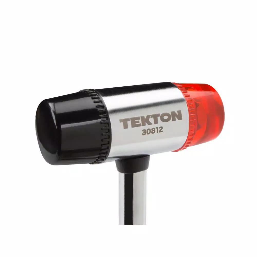 TEKTON 35 mm Double-Faced Soft Mallet with Tubular Steel Handle