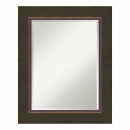 Amanti Art Milano 25 in. W x 31 in. H Rectangular Beveled Edge Bathroom Vanity Mirror, Dark Bronze thumbnail 1