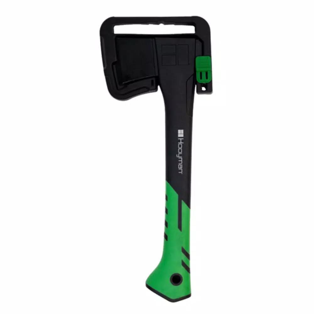 Hooyman 14 in. Small Hatchet with V-Grind Carbon Steel Blade and Fiberglass Handle