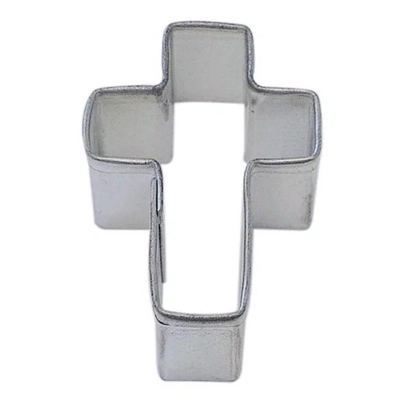 CybrTrayd-R&M 12-Piece Mini Cross Tinplated Steel Cookie Cutter Set