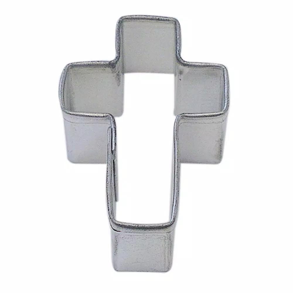 CybrTrayd-R&M 12-Piece Mini Cross Tinplated Steel Cookie Cutter Set