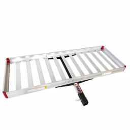 MaxxHaul 60 in. x 22 in. Aluminum Basket Style Hitch Cargo Carrier, 500 lb. Capacity, 2 in. Receiver thumbnail 7