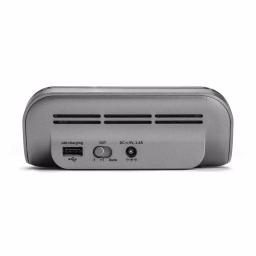 iHome Sleek Digital Alarm Clock with Qi Wireless Charging and USB Port, Designer Fabric Finish thumbnail 3