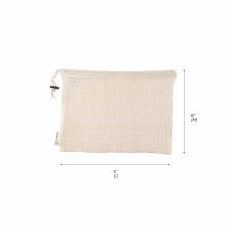 Kitchen Details Natural Cotton Eco Reusable Mesh Produce Bags, 3-Pack thumbnail 8