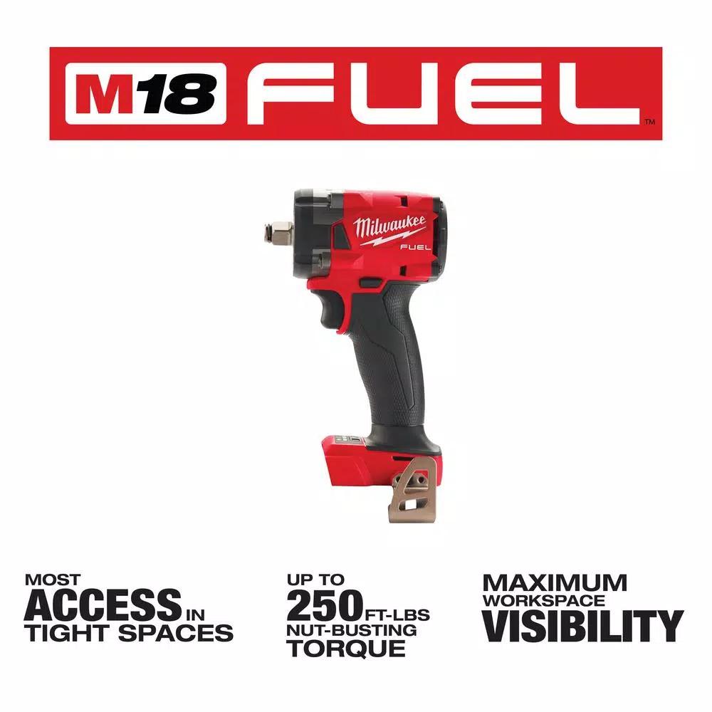 Milwaukee M18 FUEL Gen-3 1/2 in. Compact Impact Wrench with Friction Ring (Tool-Only)