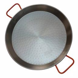 IMUSA 15 in. Aluminized Carbon Steel Paella Pan, Silver thumbnail 2