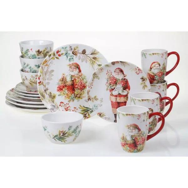 Certified International A Christmas Story 16-Piece Earthenware Dinnerware Set, Service for 4