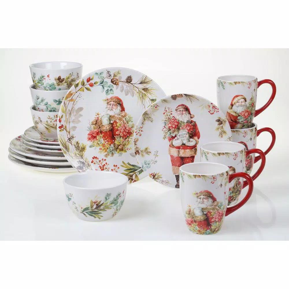 Certified International A Christmas Story 16-Piece Earthenware Dinnerware Set, Service for 4