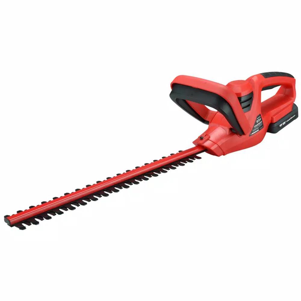 PowerSmart 20V Cordless Lithium-Ion Handheld Hedge Trimmer with 1.5 Ah Battery and Charger