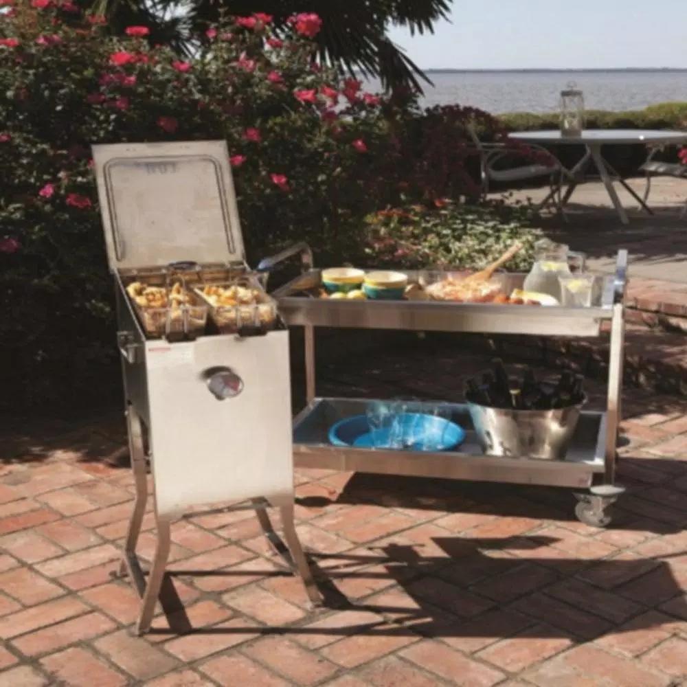 Bayou Classic 4 Gallon Stainless Steel Bayou Fryer with 2 Baskets