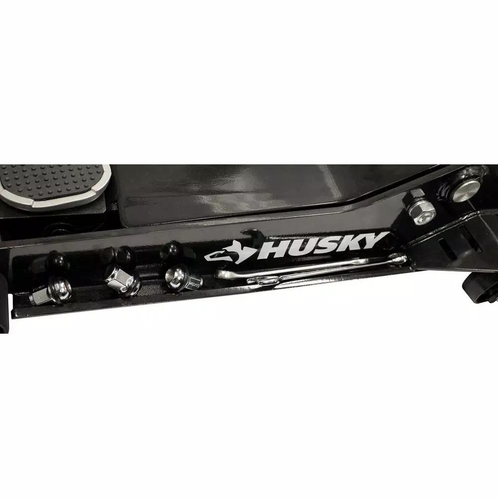 Husky 3.5-Ton Low Profile Floor Jack with Quick Lift and Universal Joint Release