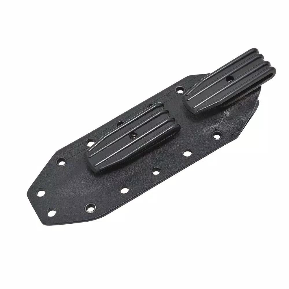 Camillus SKOL 5 in. 1095 High Carbon Steel Fixed Blade Knife with Gut Hook and Micarta Handle