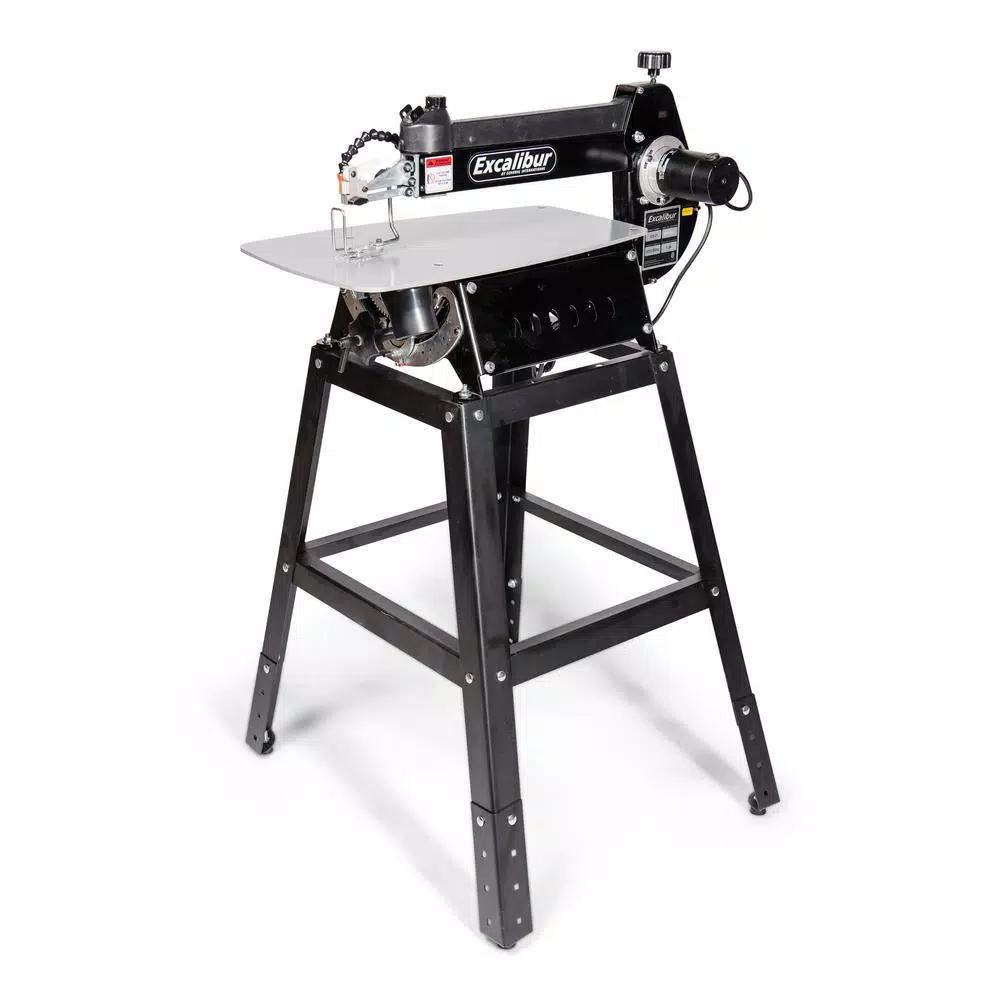 Excalibur 21 in. Tilting Head Scroll Saw with Stand and Foot Switch, 120V