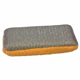 Unbranded Multi-Purpose Dual Action Microfiber Scrubbing Sponges, Yellow thumbnail 4