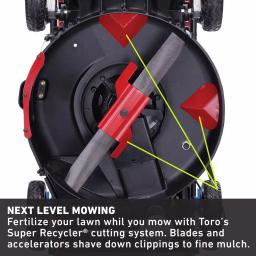 Toro Super Recycler 21 in. Self-Propelled Gas Lawn Mower with 163cc Briggs & Stratton Engine and SmartStow thumbnail 12
