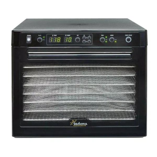 Tribest Sedona Rawfood 9-Tray Black Stainless Steel Digital Food Dehydrator