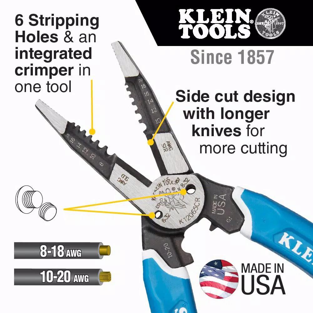 Klein Tools Klein-Kurve Heavy-Duty Wire Stripper Crimper Multi-Tool