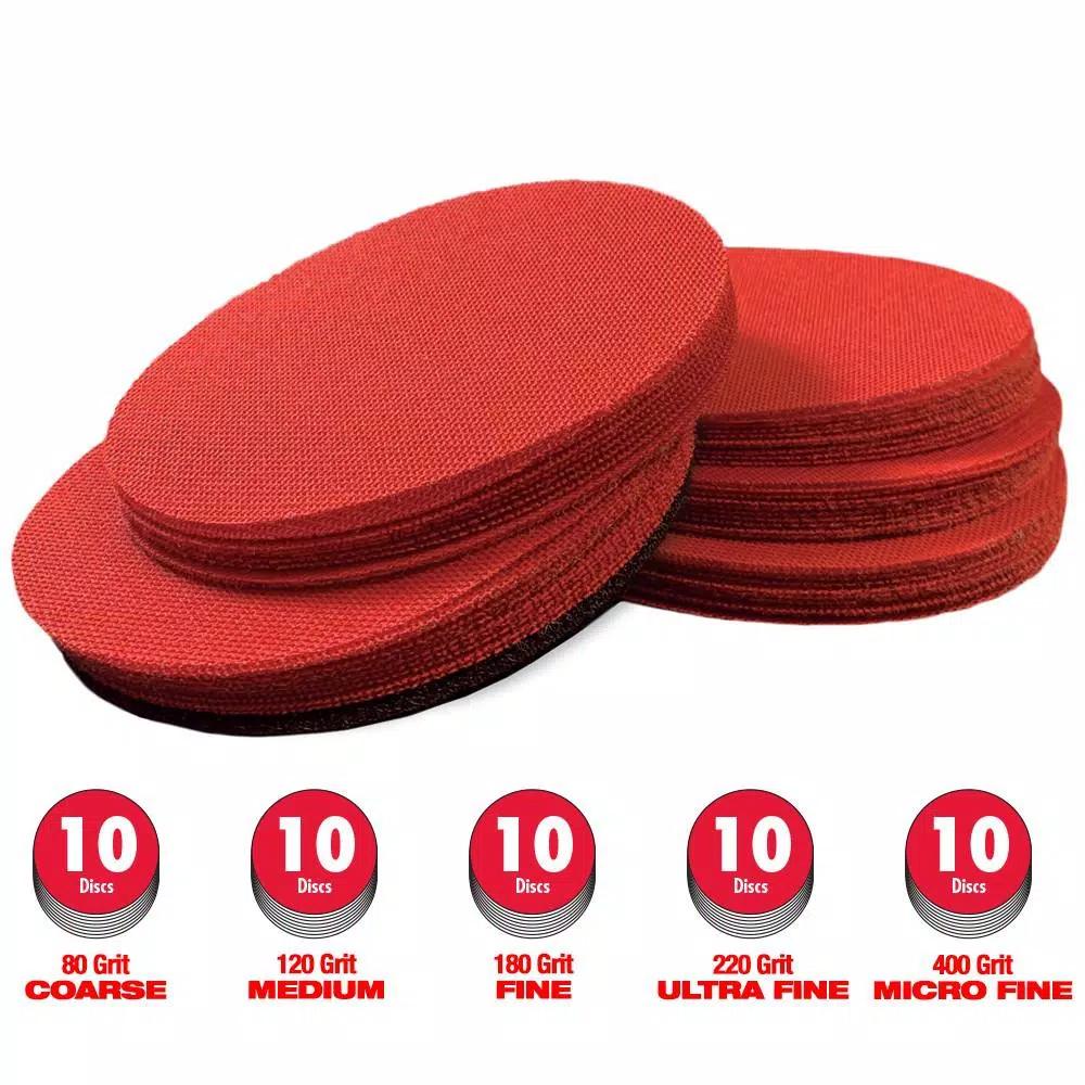 Diablo 5 in. SandNet Coated Assorted Sanding Discs, 50-Pack