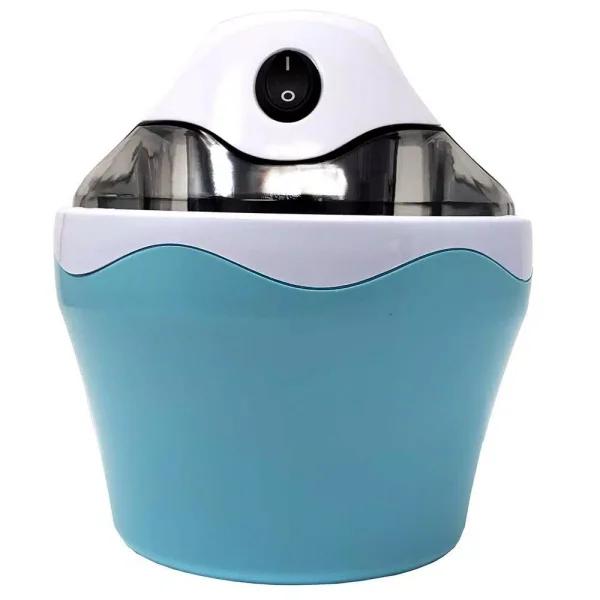 LavoHome 0.5 Qt. Mini Automatic Ice Cream Maker, 16 oz Electric Countertop Frozen Yogurt & Sorbet Machine, Blue