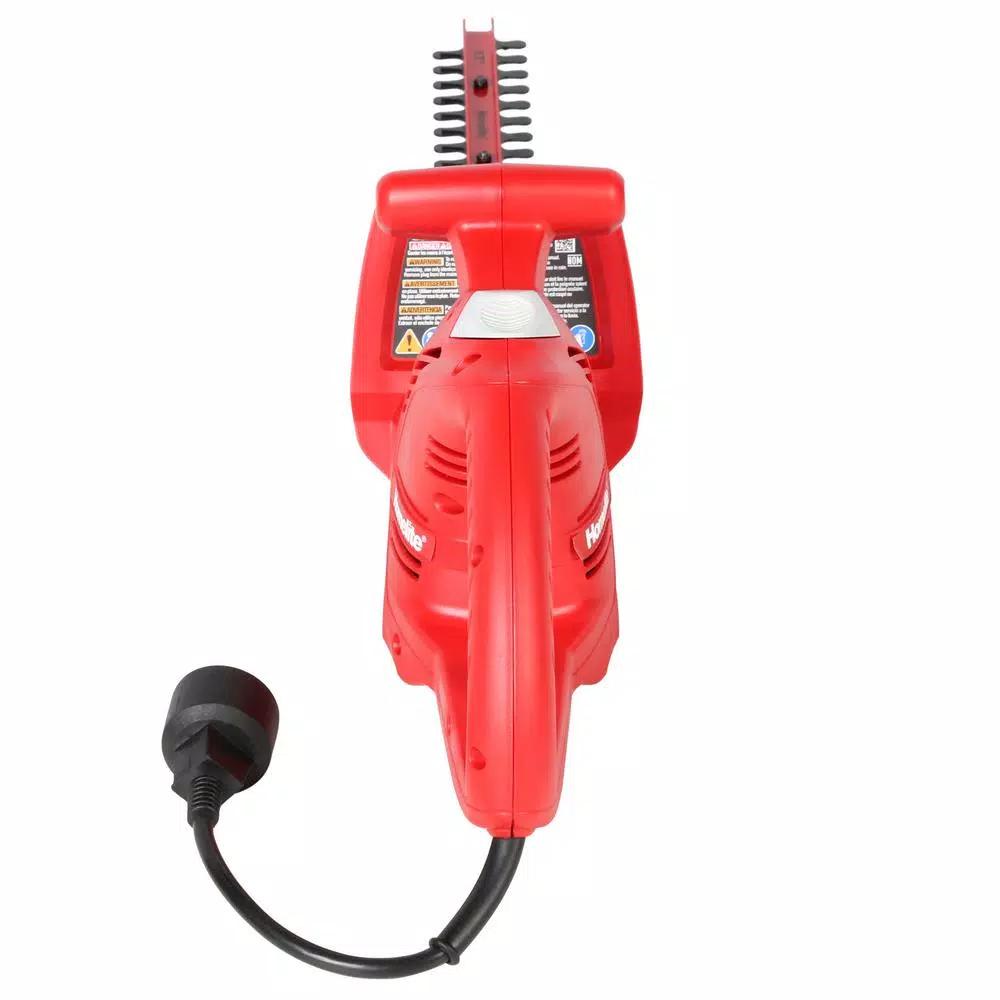 Homelite 17 in. 2.7 Amp Electric Hedge Trimmer with Dual-Action Steel Blades