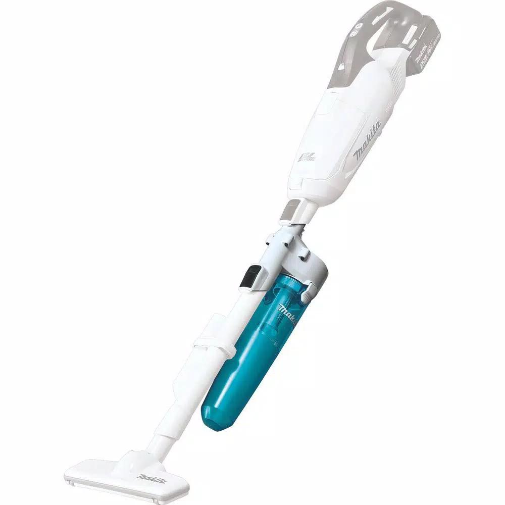 Makita 18V LXT Brushless Cordless 3-Speed Vacuum with White Cyclonic Attachment (Tool-Only)