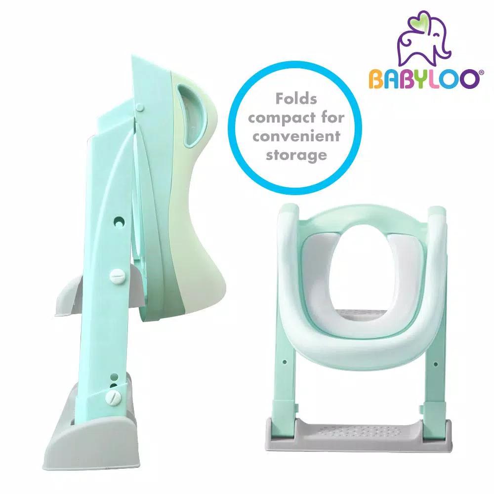 Babyloo Sterdy Potty Training Booster Seat with Adjustable Height and Removable Cushion - Mint Green
