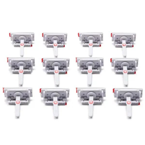 Safety 1st Adhesive Cabinet and Drawer Latches, Child Safety Locks (12-Pack), White