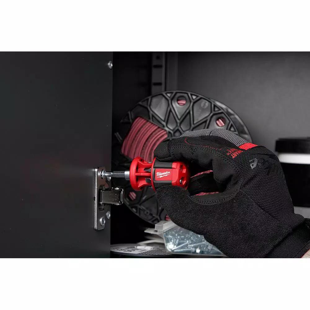 Milwaukee 8-in-1 Compact Multi-Bit Screwdriver Set with Power Groove Bits