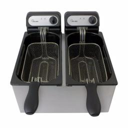 Chard Double Deep Fryer, 6L Capacity, Dual 1500W Tanks with 2 Baskets thumbnail 4